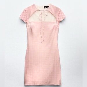 Zara dress tied gingham
